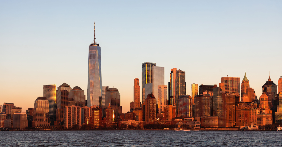 New York Skyline at Sunset