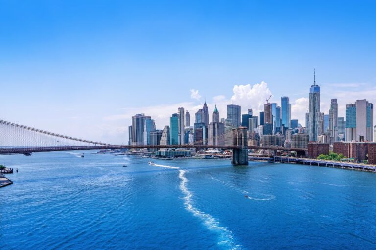 view of new york from the hudson river