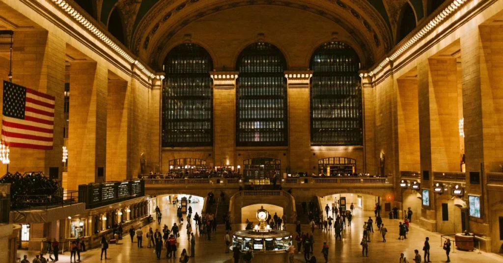 interior view of grand central station subway terminal in new york city